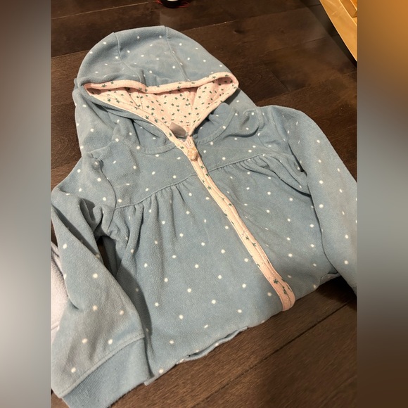 🌸 Baby Girl Hooded Zip-Up Fleece Jumpsuits warm for fall and winter toddler - Picture 5 of 7